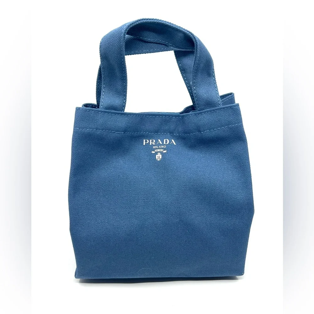 Prada L'Homme Beauty Tote Bag Blue NIB - Picture 2 of 9